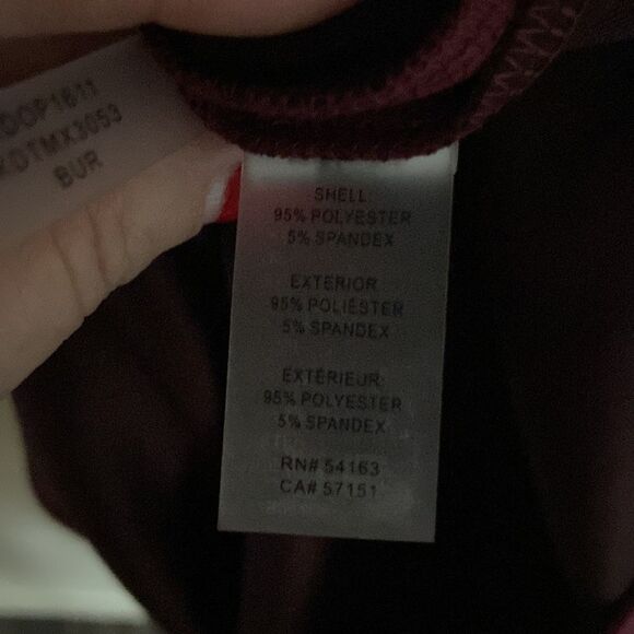 Kenzie Faux-Suede Shift Dress NWT Burgundy color size 14 - Picture 11 of 12